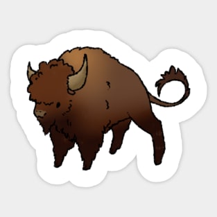 Joyous June Bison Sticker